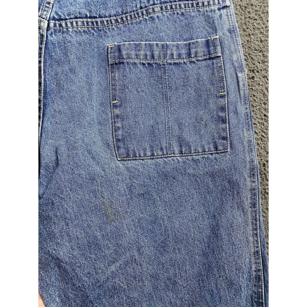 VINTAGE Ecko Unltd Jeans Men Light Wash Blue Baggy Wide Leg Skater Jeans 36x30.5